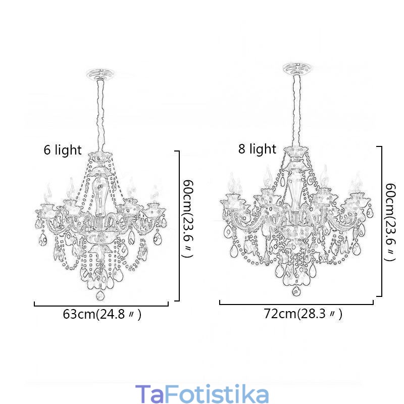Luxury Crystal Chandelier European Black 10 Lights