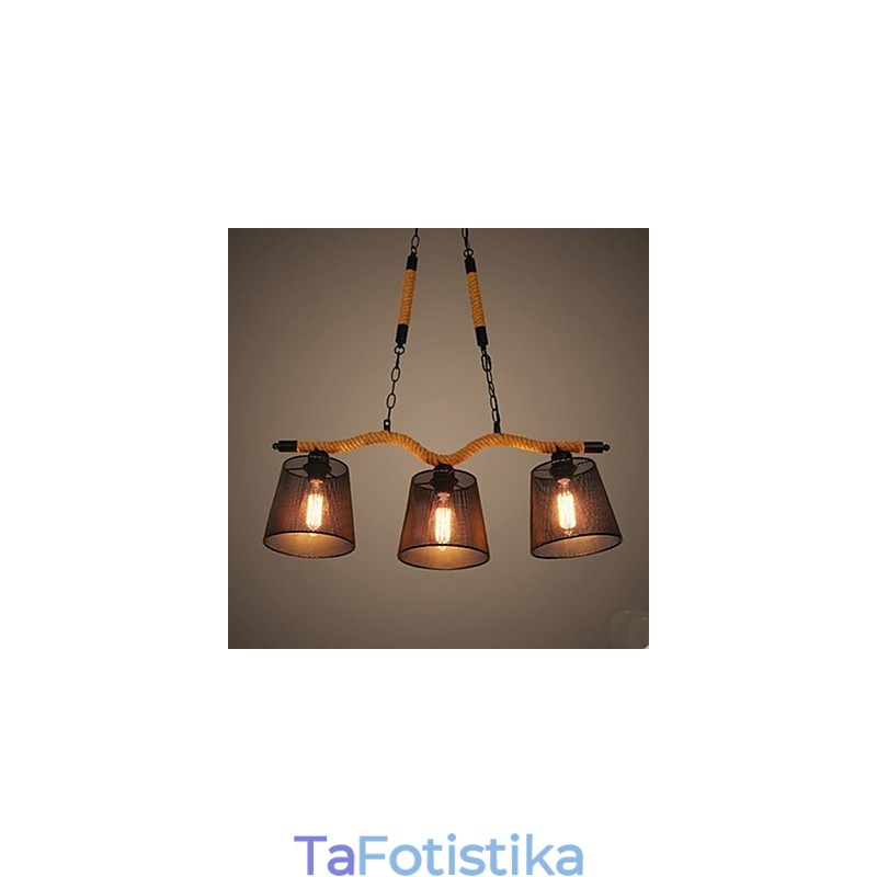 Πολυέλαιος με σχοινί ρετρό Creative Three Pastoral