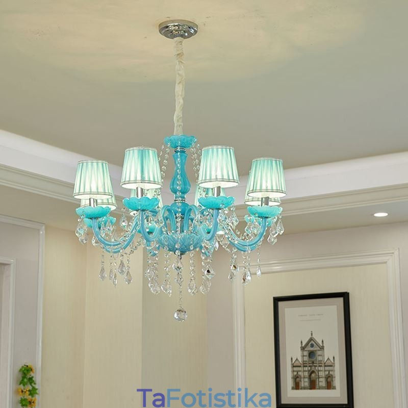 Creative Crystal Chandelier Ευρωπαϊκό Κομψό Κρεμαστό Φωτιστικό