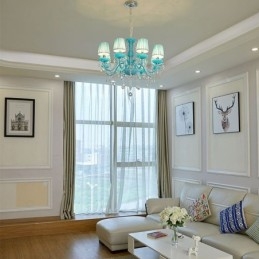 Creative Crystal Chandelier Ευρωπαϊκό Κομψό Κρεμαστό Φωτιστικό
