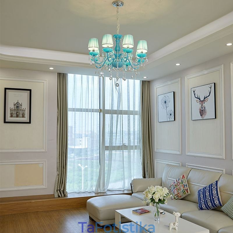 Creative Crystal Chandelier Ευρωπαϊκό Κομψό Κρεμαστό Φωτιστικό