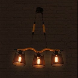 Πολυέλαιος με σχοινί ρετρό Creative Three Pastoral