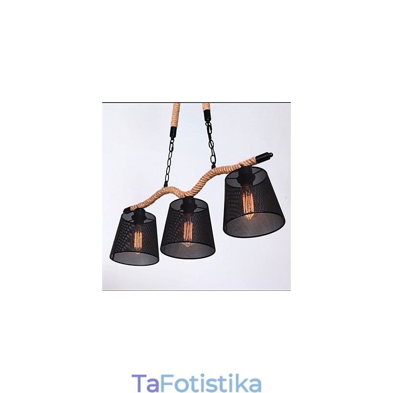Πολυέλαιος με σχοινί ρετρό Creative Three Pastoral
