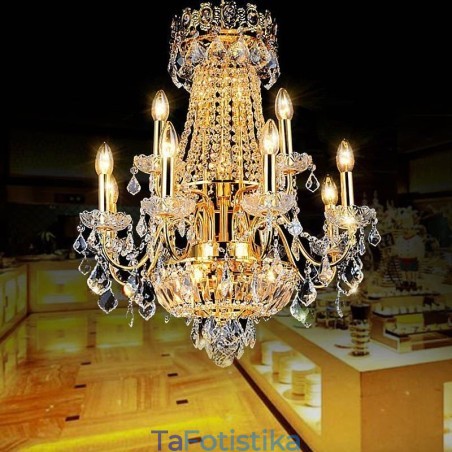 European Luxury Crystal Chandelier Duplex Κρεμαστό Φωτιστικό Σκάλας European Luxury Crystal Chandelier Duplex Κρεμαστό Φωτιστικό Σκάλας