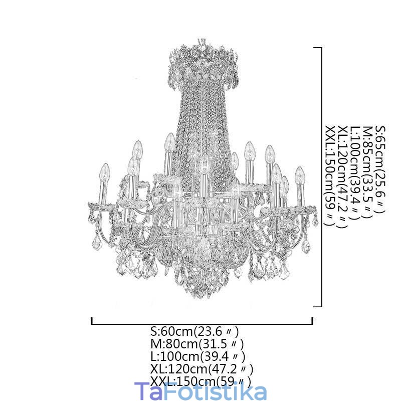 European Luxury Crystal Chandelier Duplex Κρεμαστό Φωτιστικό Σκάλας