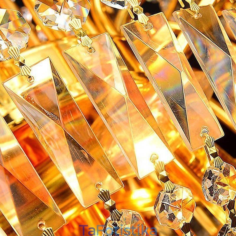 European Luxury Crystal Chandelier Duplex Κρεμαστό Φωτιστικό Σκάλας