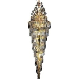 Κομψό Crystal Empire Chandelier European Luxury Μακρύ μενταγιόν