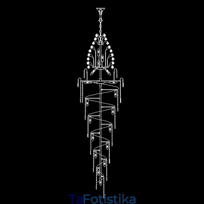 Κομψό Crystal Empire Chandelier European Luxury Μακρύ μενταγιόν