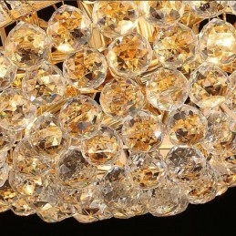 Σύγχρονο Crystal Empire Πολυέλαιος Χρυσό Κρεμαστό Κρεμαστό Φωτιστικό Lotus