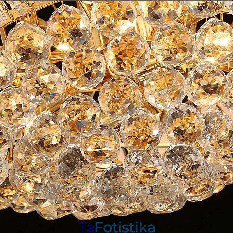 Σύγχρονο Crystal Empire Πολυέλαιος Χρυσό Κρεμαστό Κρεμαστό Φωτιστικό Lotus