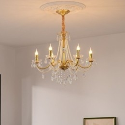 Κρυστάλλινο κρεμαστό φωτιστικό οροφής Creative Iron Creative Country Style