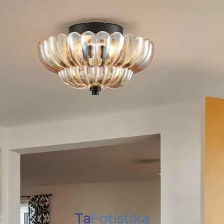 Μοντέρνο φωτιστικό οροφής βάσης Lotus Simple Flush Mount Μοντέρνο φωτιστικό οροφής βάσης Lotus Simple Flush Mount