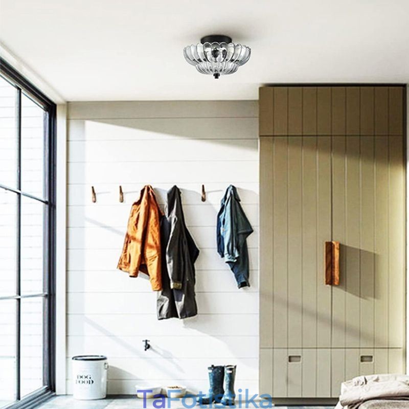 Μοντέρνο φωτιστικό οροφής βάσης Lotus Simple Flush Mount
