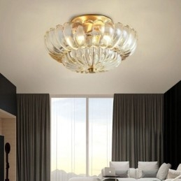 Μοντέρνο Flush Mount Lotus Base φωτιστικό οροφής