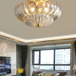 Μοντέρνο Flush Mount Lotus Base φωτιστικό οροφής