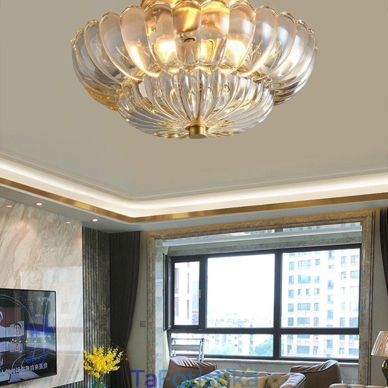 Μοντέρνο Flush Mount Lotus Base φωτιστικό οροφής
