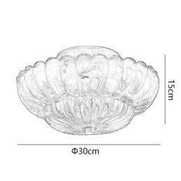 Μοντέρνο Flush Mount Lotus Base φωτιστικό οροφής
