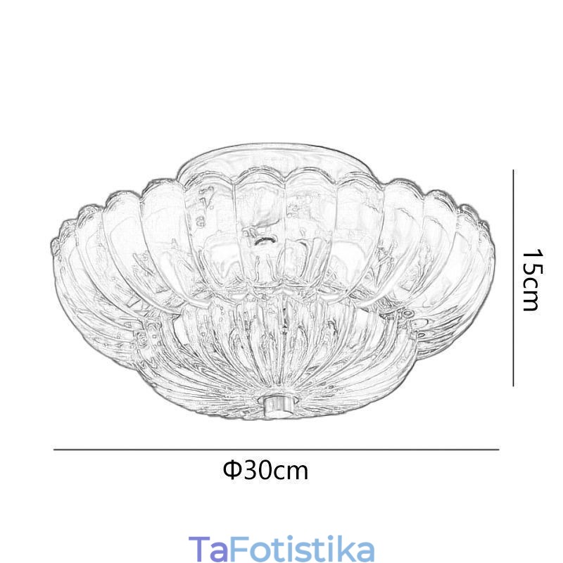 Μοντέρνο Flush Mount Lotus Base φωτιστικό οροφής