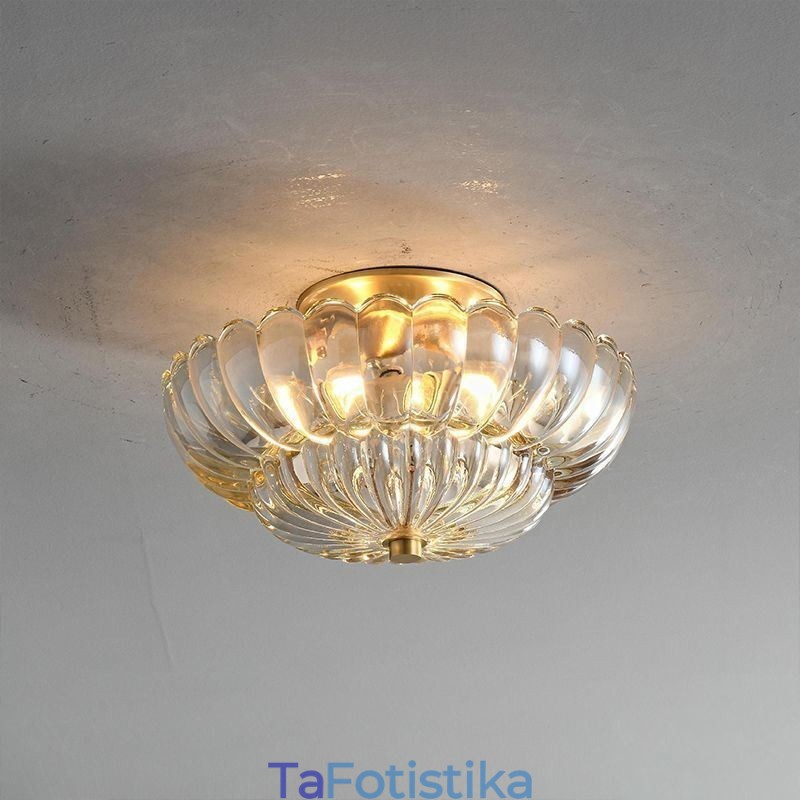 Μοντέρνο Flush Mount Lotus Base φωτιστικό οροφής