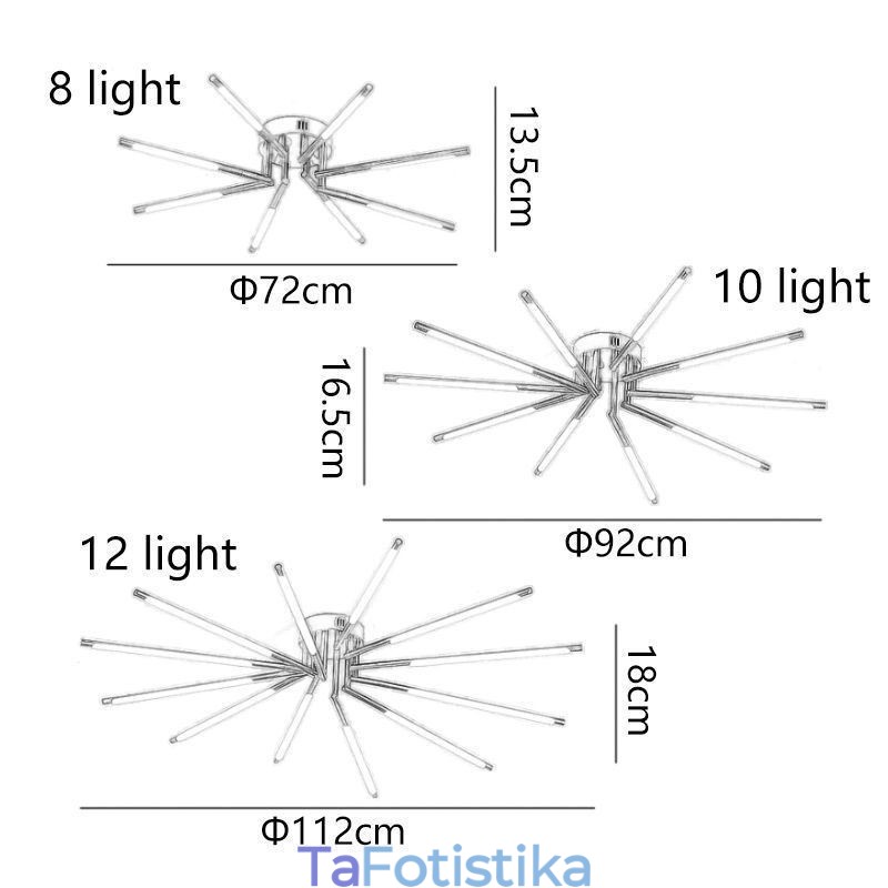 Φωτιστικό οροφής Simple Flush Mount Fireworks