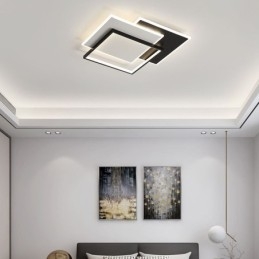 Flush Mount Minimalist Ακρυλικό Τετράγωνο Φωτιστικό Οροφής 40 50εκ