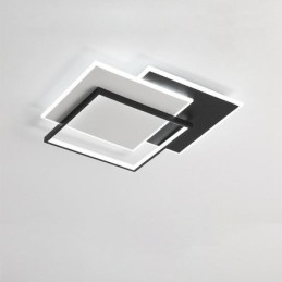 Flush Mount Minimalist Ακρυλικό Τετράγωνο Φωτιστικό Οροφής 40 50εκ