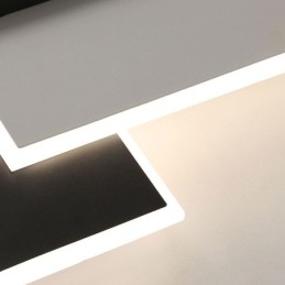 Flush Mount Minimalist Ακρυλικό Τετράγωνο Φωτιστικό Οροφής 40 50εκ