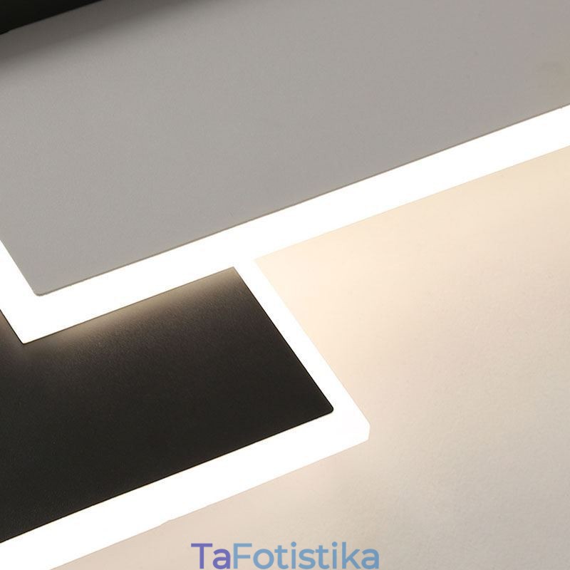Flush Mount Minimalist Ακρυλικό Τετράγωνο Φωτιστικό Οροφής 40 50εκ