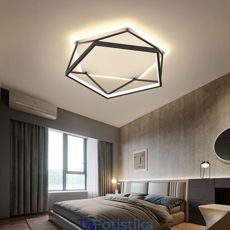 Flush Mount Hollow Τρισδιάστατο Φωτιστικό Οροφής 55cm
