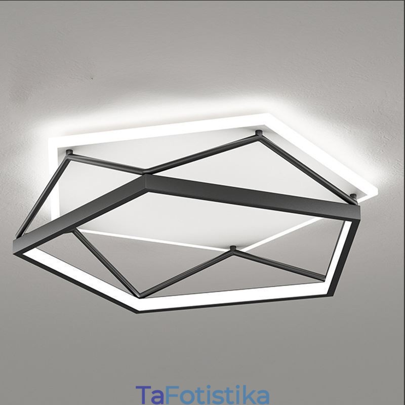 Flush Mount Hollow Τρισδιάστατο Φωτιστικό Οροφής 55cm