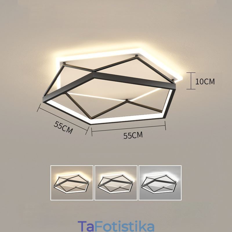 Flush Mount Hollow Τρισδιάστατο Φωτιστικό Οροφής 55cm