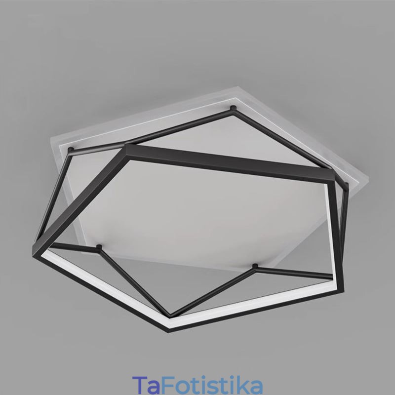Flush Mount Hollow Τρισδιάστατο Φωτιστικό Οροφής 55cm