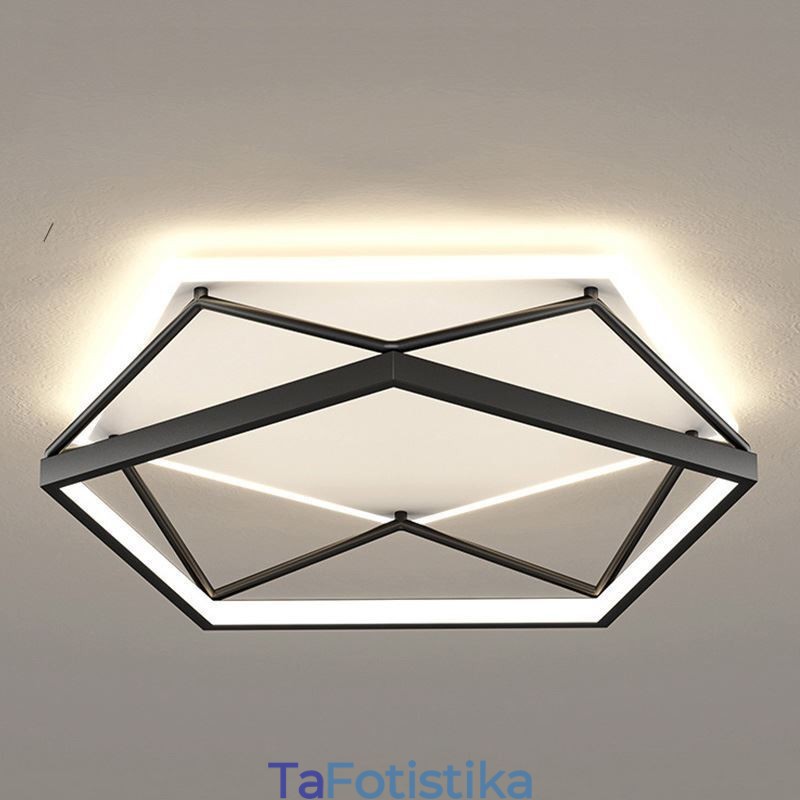 Flush Mount Hollow Τρισδιάστατο Φωτιστικό Οροφής 55cm