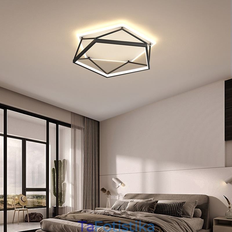 Flush Mount Hollow Τρισδιάστατο Φωτιστικό Οροφής 55cm