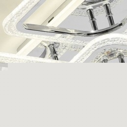 Flush Mount Ακρυλικό τετράγωνο φωτιστικό οροφής χρωμίου 8 φώτα