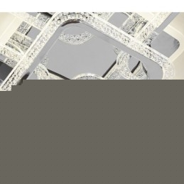 Flush Mount Ακρυλικό τετράγωνο φωτιστικό οροφής χρωμίου 8 φώτα