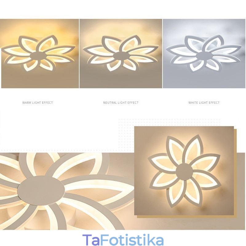 Flush Mount Eye-catching Ακρυλικό Φωτιστικό Οροφής λουλουδιών 55cm