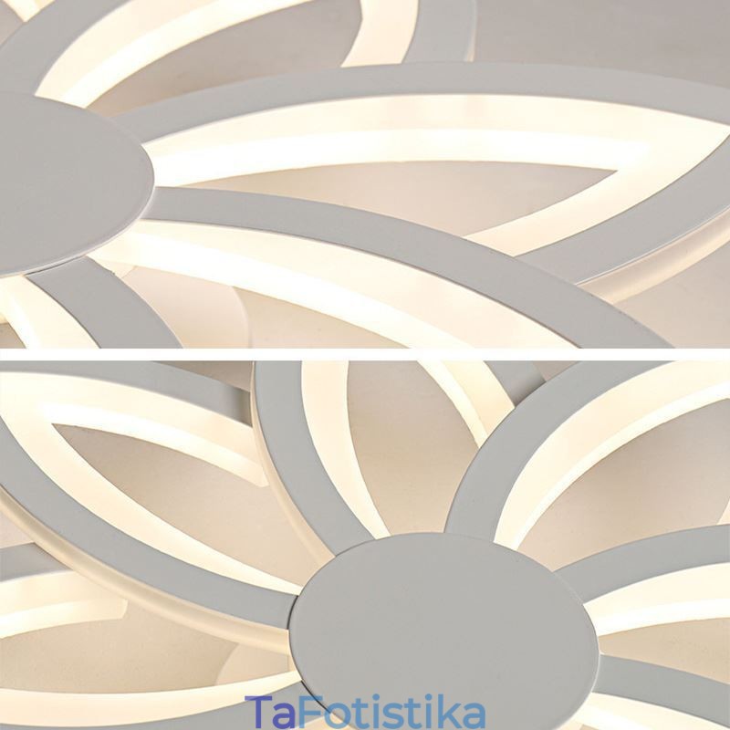 Flush Mount Eye-catching Ακρυλικό Φωτιστικό Οροφής λουλουδιών 55cm