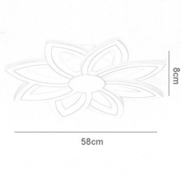 Flush Mount Eye-catching Ακρυλικό Φωτιστικό Οροφής λουλουδιών 55cm