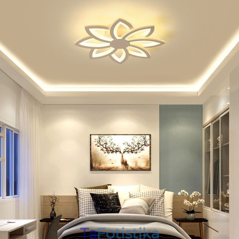 Flush Mount Eye-catching Ακρυλικό Φωτιστικό Οροφής λουλουδιών 55cm