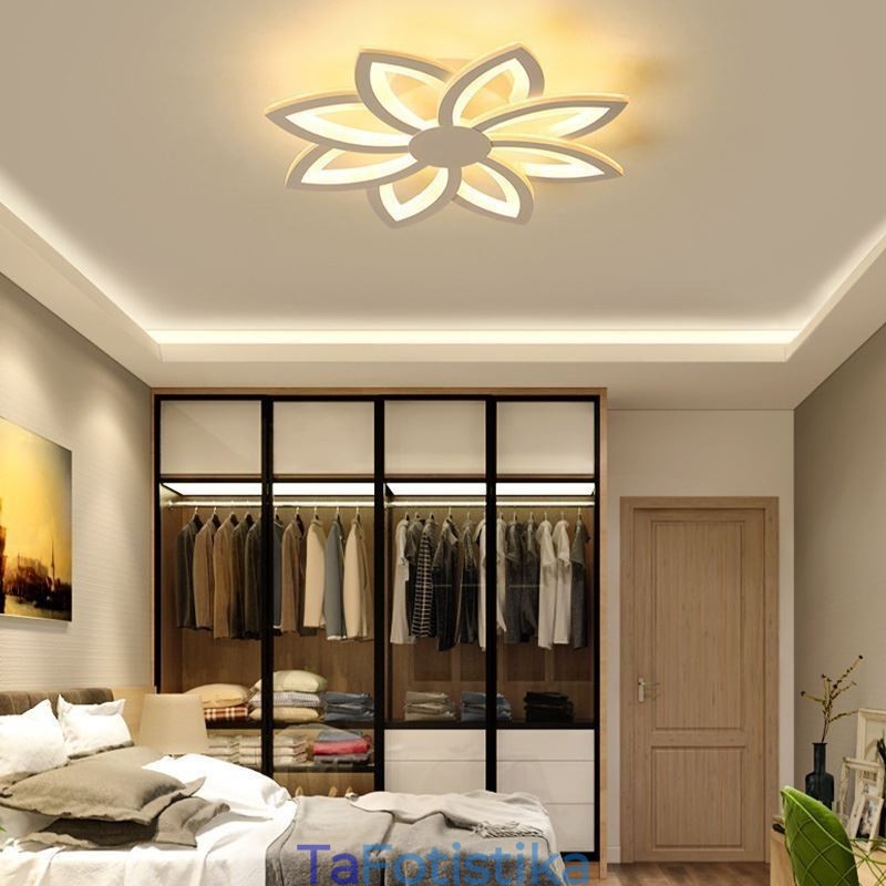 Flush Mount Eye-catching Ακρυλικό Φωτιστικό Οροφής λουλουδιών 55cm
