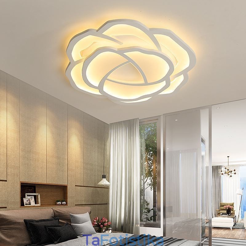 Flush Mount Modern Simple Rose Ακρυλικό Φωτιστικό Οροφής 52cm