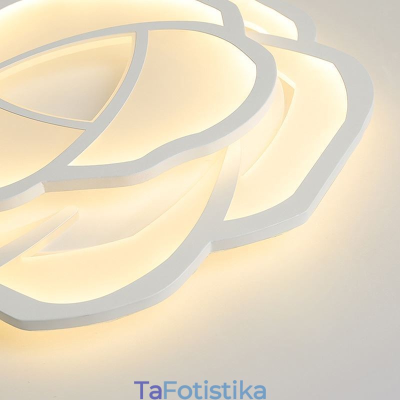 Flush Mount Modern Simple Rose Ακρυλικό Φωτιστικό Οροφής 52cm