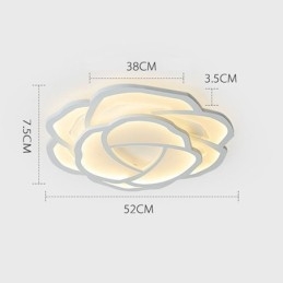 Flush Mount Modern Simple Rose Ακρυλικό Φωτιστικό Οροφής 52cm