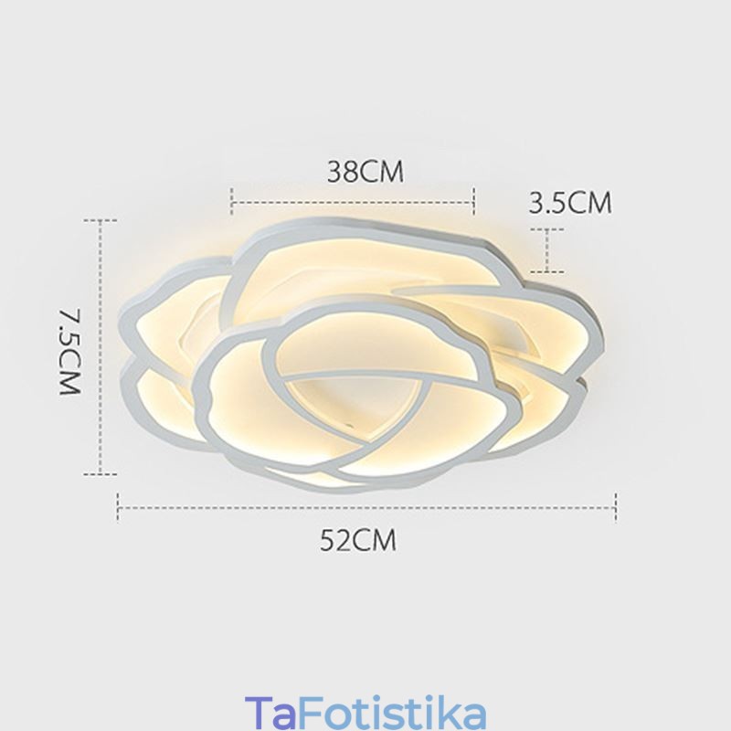 Flush Mount Modern Simple Rose Ακρυλικό Φωτιστικό Οροφής 52cm