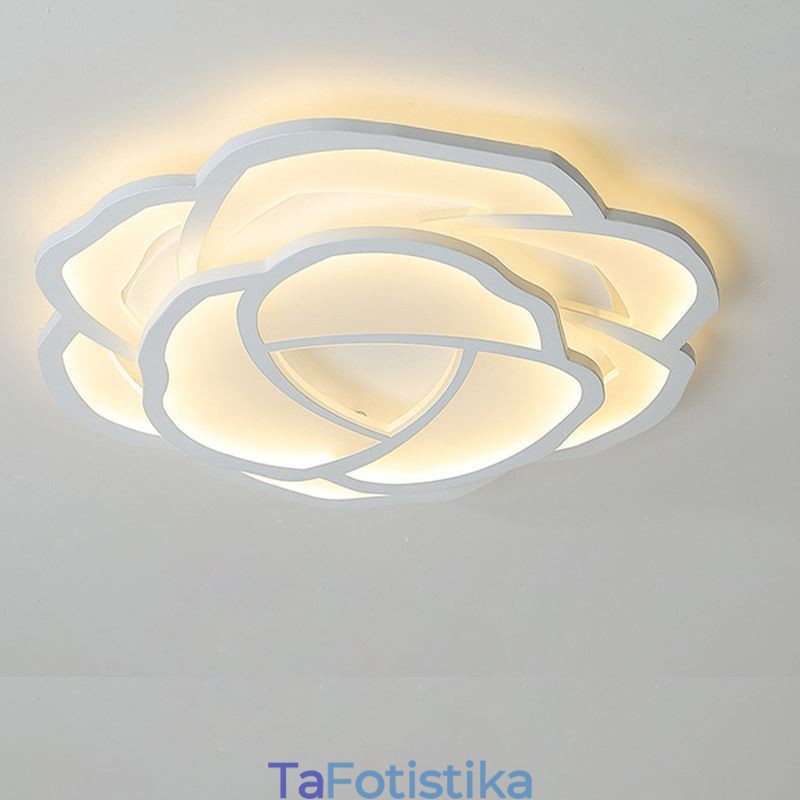 Flush Mount Modern Simple Rose Ακρυλικό Φωτιστικό Οροφής 52cm