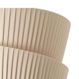 Φωτιστικό οροφής Wabi Sabi Flush Mount French Cream Style από ύφασμα διπλής στρώσης