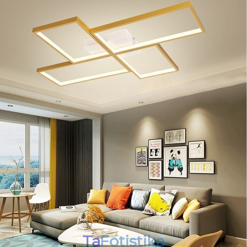 Flush Mount Mosaic Γεωμετρικό τετράγωνο φωτιστικό οροφής