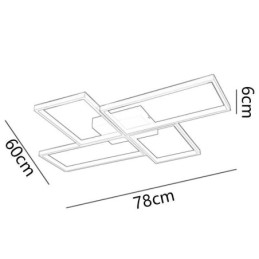 Flush Mount Mosaic Γεωμετρικό τετράγωνο φωτιστικό οροφής