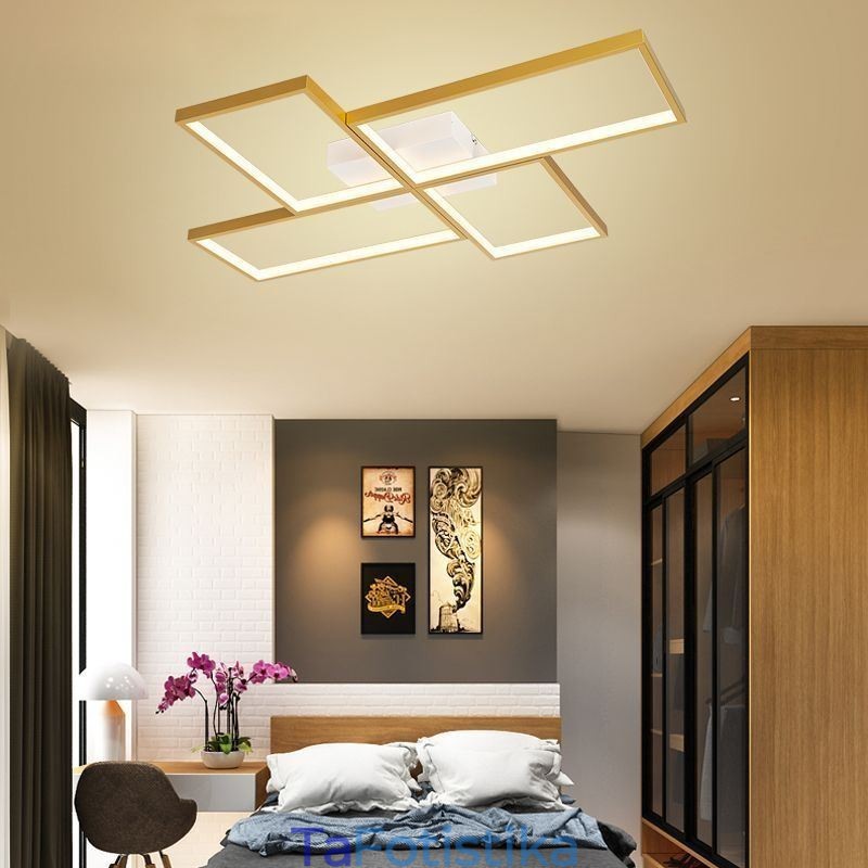 Flush Mount Mosaic Γεωμετρικό τετράγωνο φωτιστικό οροφής